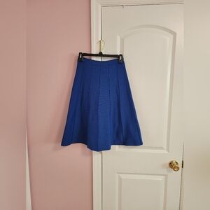 Girls Junee Jr Royal Blue A-Line Pleated Strech Skirt- 14- Everyday, Casual